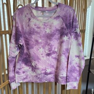 Wildfox Lavender and White Star Sweatshirt